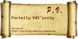 Partelly Vászoly névjegykártya
